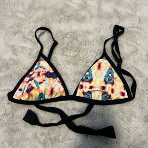 Hurley Colorful and Black Reversible Bikini Set